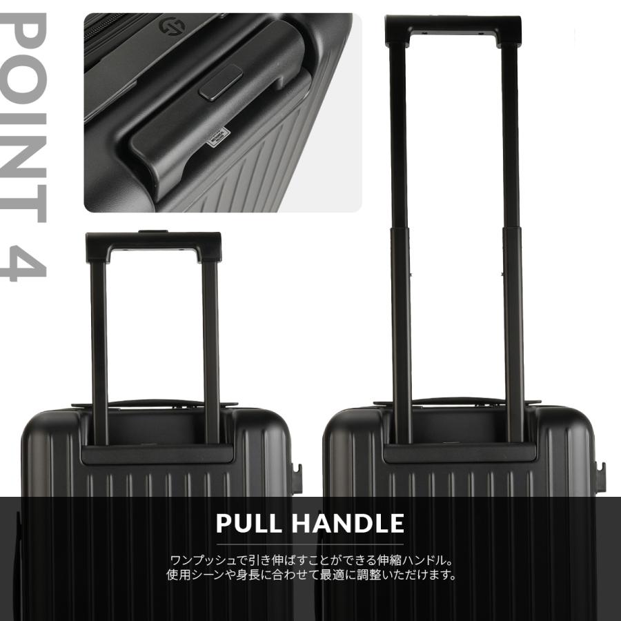 ディミトラ スーツケース 機内持ち込み Sサイズ SS 40L 軽量 小型 フロントオープン 静音キャスター 4輪 双輪 グラシエ Dimitra ADL-E20 | ブランド登録なし | 10