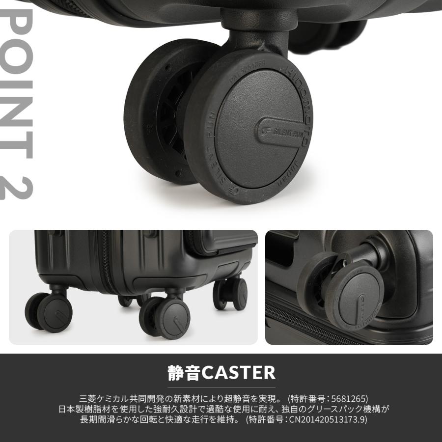 ディミトラ スーツケース 機内持ち込み Sサイズ SS 40L 軽量 小型 フロントオープン 静音キャスター 4輪 双輪 グラシエ Dimitra ADL-E20 | ブランド登録なし | 08