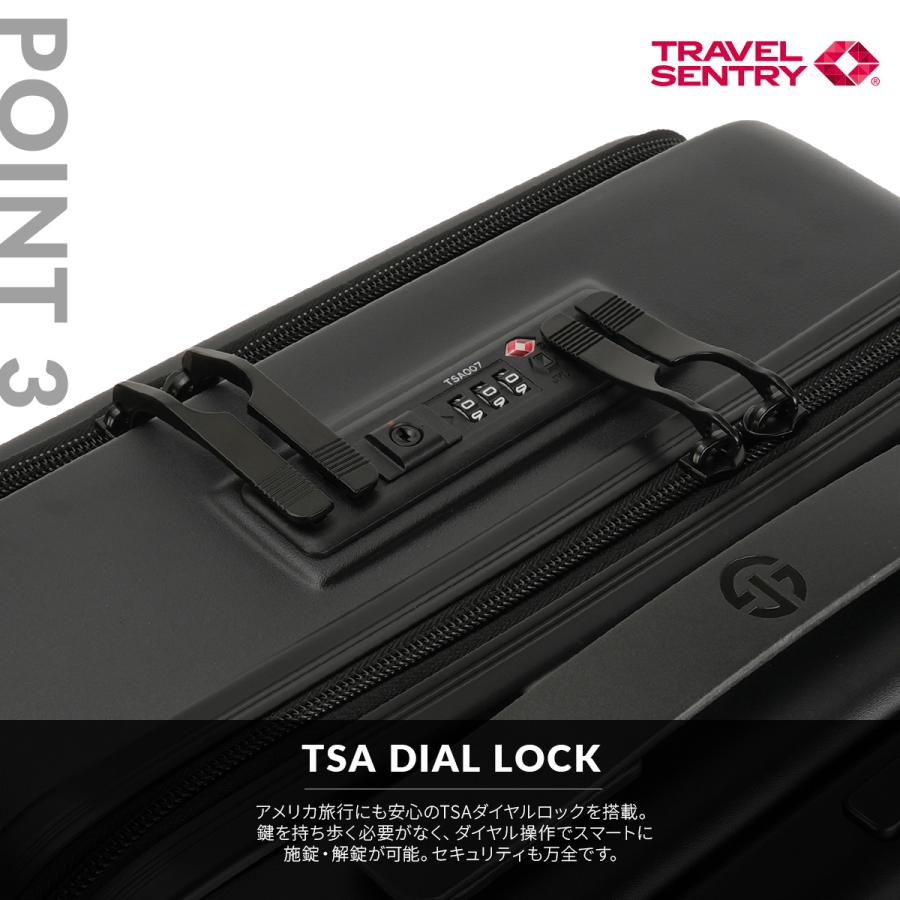 ディミトラ スーツケース 機内持ち込み Sサイズ SS 40L 軽量 小型 フロントオープン 静音キャスター 4輪 双輪 グラシエ Dimitra ADL-E20 | ブランド登録なし | 09