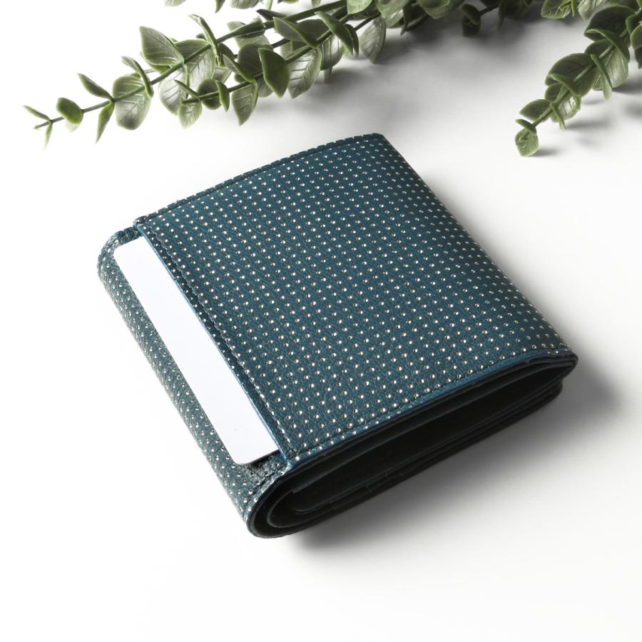 最大42% 3/8限定 エアリスト 二つ折り財布 ミニ財布 レディース ブランド レザー 本革 山羊革 軽量 ピンドット柄 コンパクト ピリカ airlist PIRIKA 24474 | airlist | 15