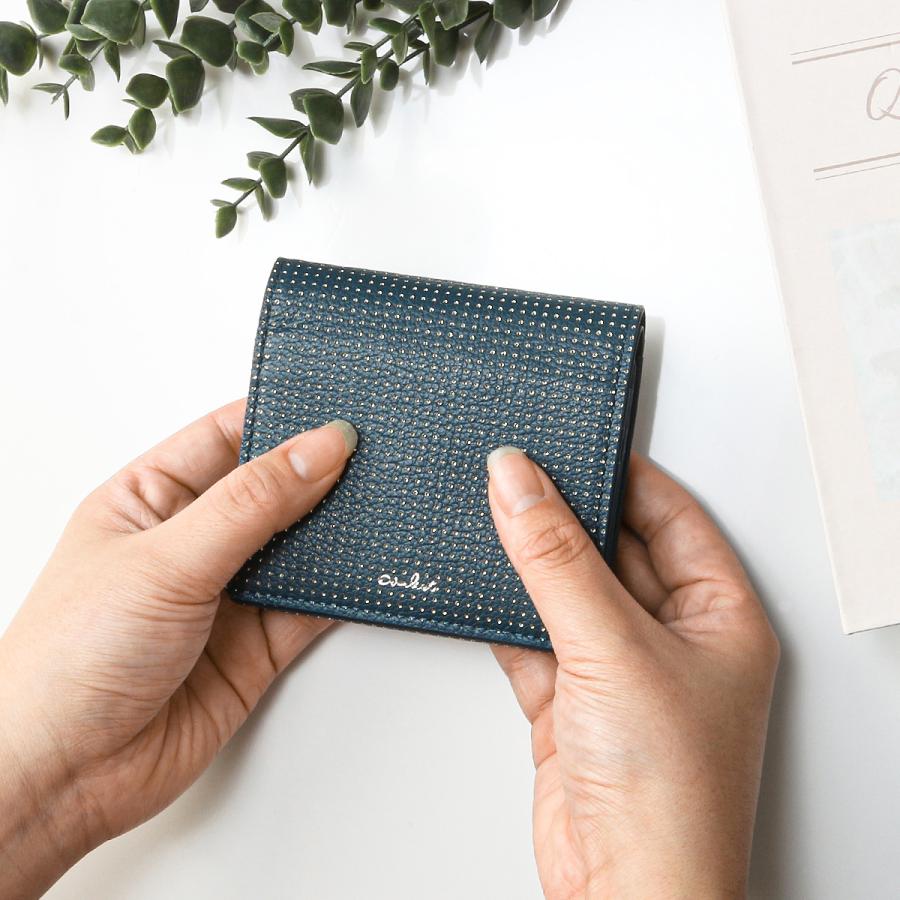 最大42% 3/8限定 エアリスト 二つ折り財布 ミニ財布 レディース ブランド レザー 本革 山羊革 軽量 ピンドット柄 コンパクト ピリカ airlist PIRIKA 24474 | airlist | 18