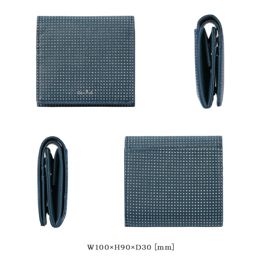 最大42% 3/8限定 エアリスト 二つ折り財布 ミニ財布 レディース ブランド レザー 本革 山羊革 軽量 ピンドット柄 コンパクト ピリカ airlist PIRIKA 24474 | airlist | 07