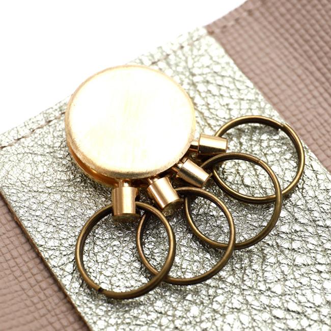 最大42% 2/3限定 アジリティ シルバー ゴールド キーケース 4連 日本製 本革 レザー ブランド レディース AGILITY 0276 | AGILITY | 09