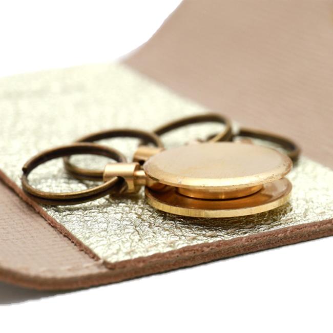 アジリティ シルバー ゴールド キーケース 4連 日本製 本革 レザー ブランド レディース AGILITY 0276 | AGILITY | 11