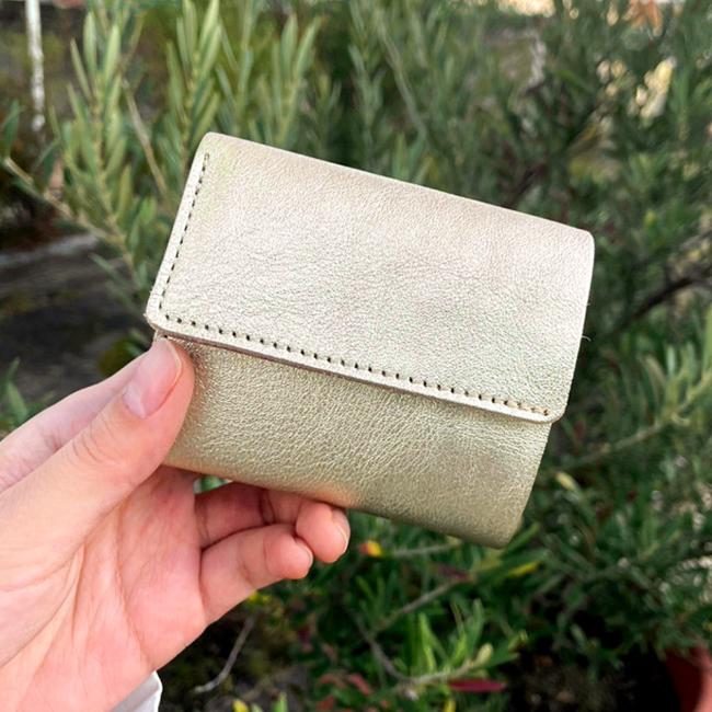 アジリティ シルバー ゴールド 財布 三つ折り財布 ミニ財布 ミニウォレット ボックス型 BOX型小銭入れ 本革 レザー レディース AGILITY 0283 | AGILITY | 15