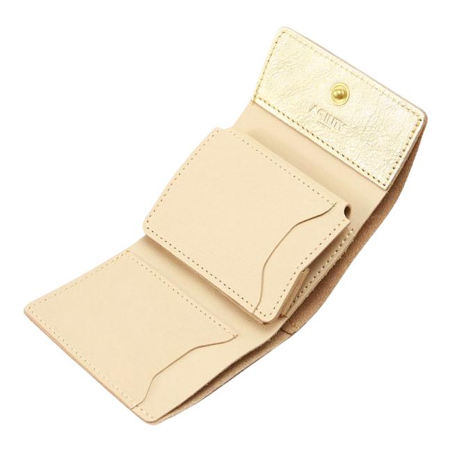 アジリティ シルバー ゴールド 財布 三つ折り財布 ミニ財布 ミニウォレット ボックス型 BOX型小銭入れ 本革 レザー レディース AGILITY 0283 | AGILITY | 07