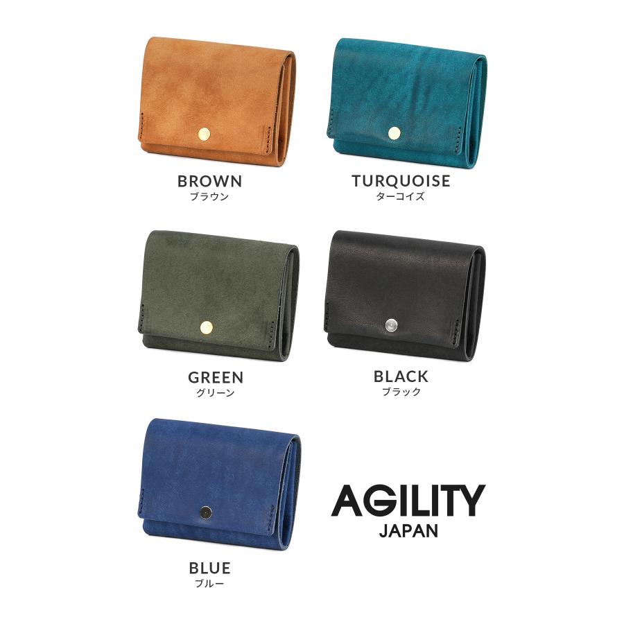 最大50% 9/8限定 アジリティ アッファ ルプリエ 財布 ミニ財布 三つ折り財布 本革 日本製 ミニウォレット メンズ レディース AGILITY affa 0363 | AGILITY | 07