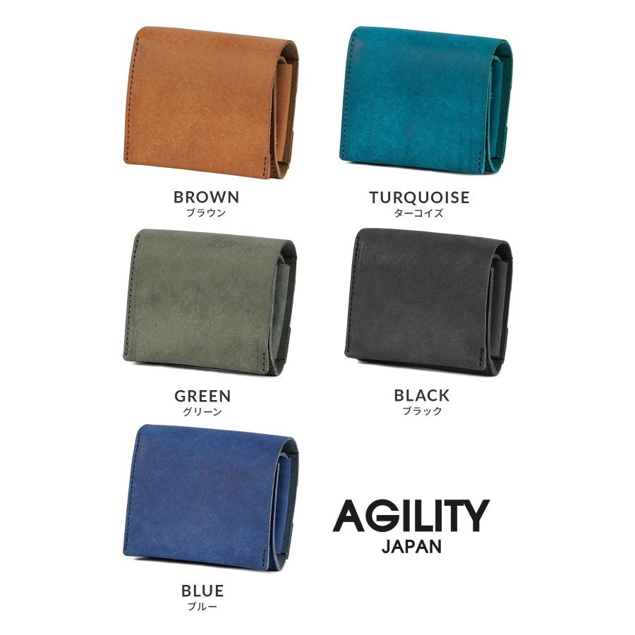 最大51% 1/27限定 アジリティ アッファ カードル 財布 二つ折り財布 ミニ財布 本革 日本製 ミニウォレット メンズ レディース AGILITY affa 0366 | AGILITY | 07