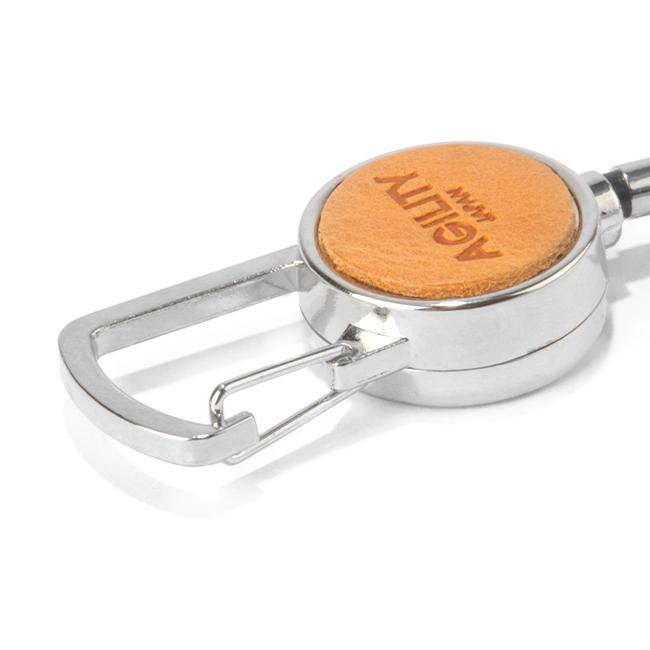 最大42% 2/3限定 メール便選択で送料無料 アジリティ カラビナリールホルダー  キーホルダー キーリング メンズ レディース レザー 本革 AGILITY 0591 | AGILITY | 15