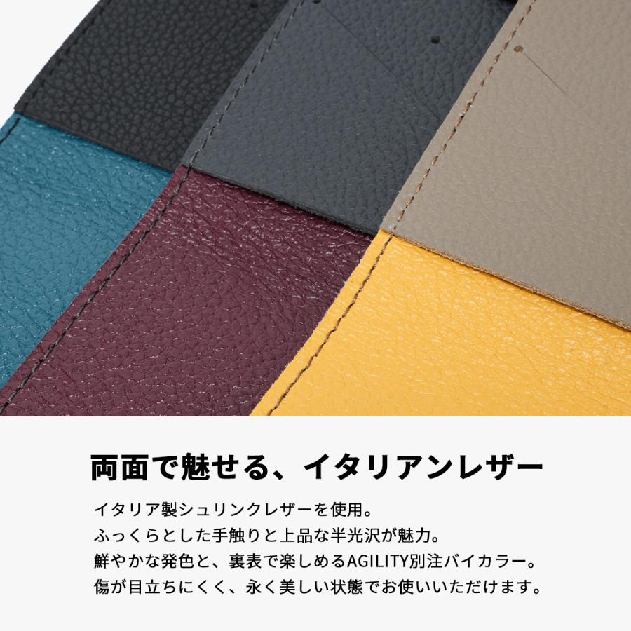 最大50% 9/6限定 アジリティ ヤヌス パスポートケース 本革 薄型 日本製 ペン カード おしゃれ かわいい AGILITY 0878 | AGILITY | 05