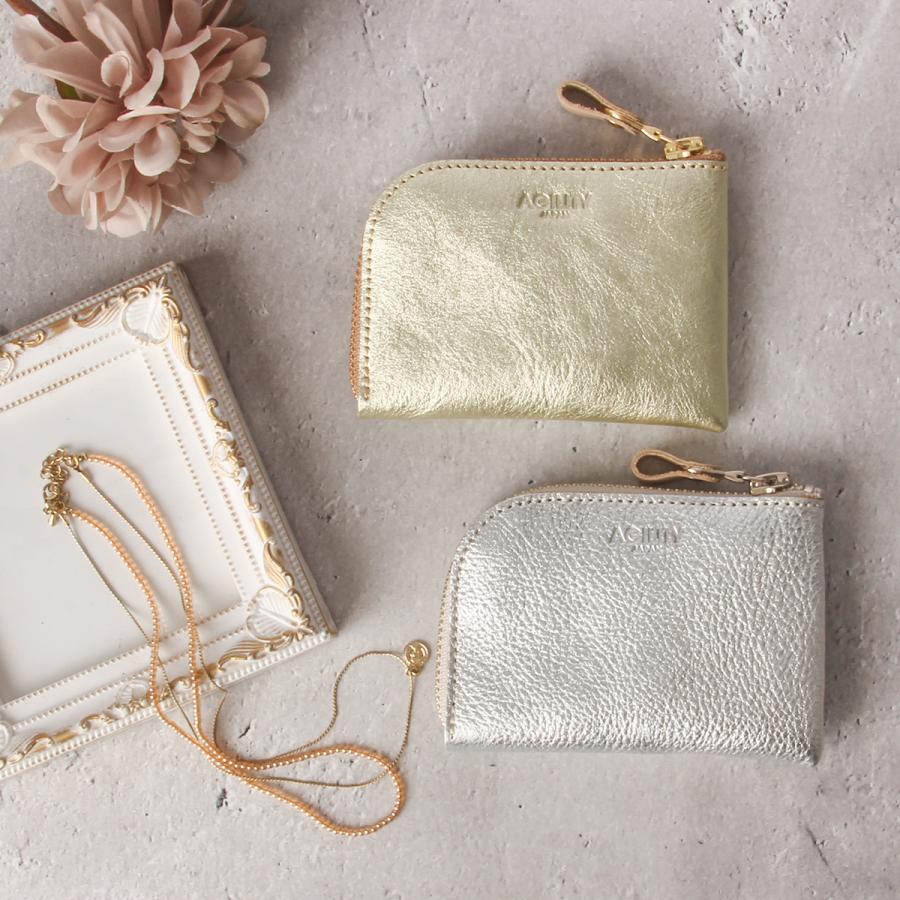 最大37% 2/19限定 アジリティ コインケース 小銭入れ 財布 ミニ財布 本革 金 銀 ゴールド シルバー ミニウォレット レディース AGILITY 0890 | AGILITY | 08