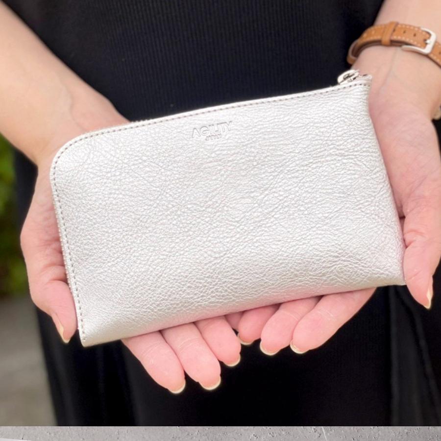 最大42% 2/3限定 アジリティ 財布 長財布 L字ファスナー ゴールド シルバー 金 銀 本革 日本製 AGILITY 1600 | AGILITY | 11