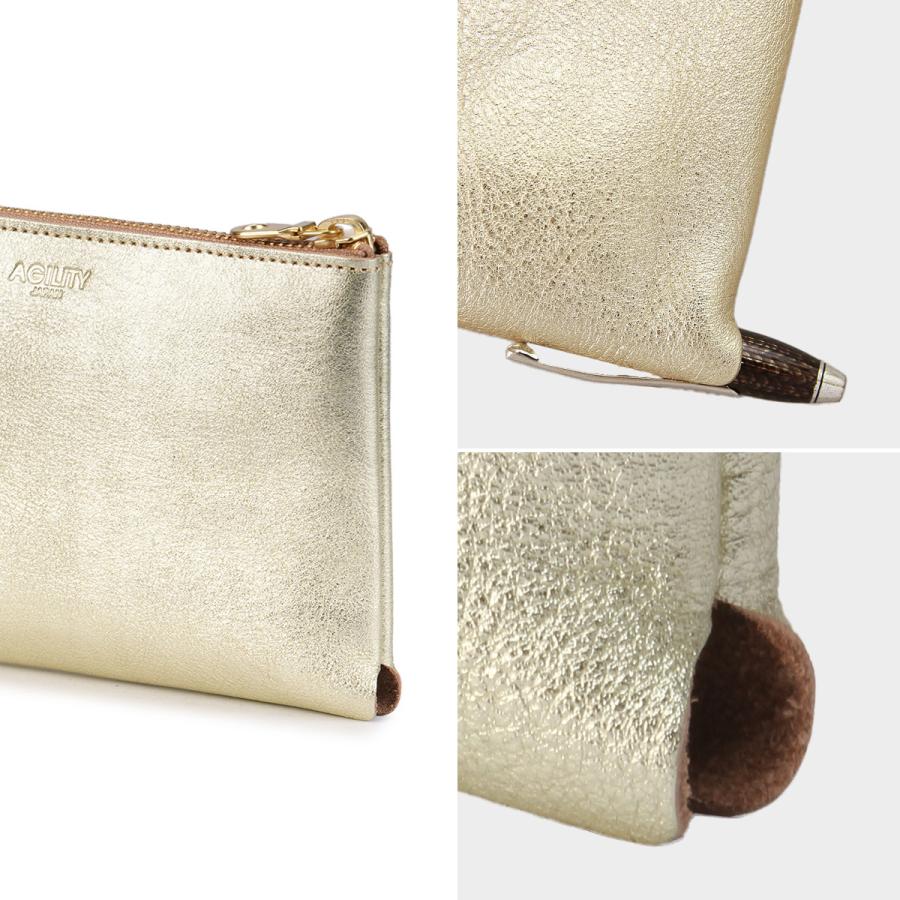 最大42% 4/28から アジリティ 財布 長財布 L字ファスナー ゴールド シルバー 金 銀 本革 日本製 AGILITY 1600 | AGILITY | 16