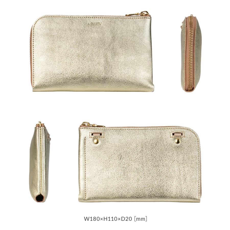 最大42% 4/28から アジリティ 財布 長財布 L字ファスナー ゴールド シルバー 金 銀 本革 日本製 AGILITY 1600 | AGILITY | 05