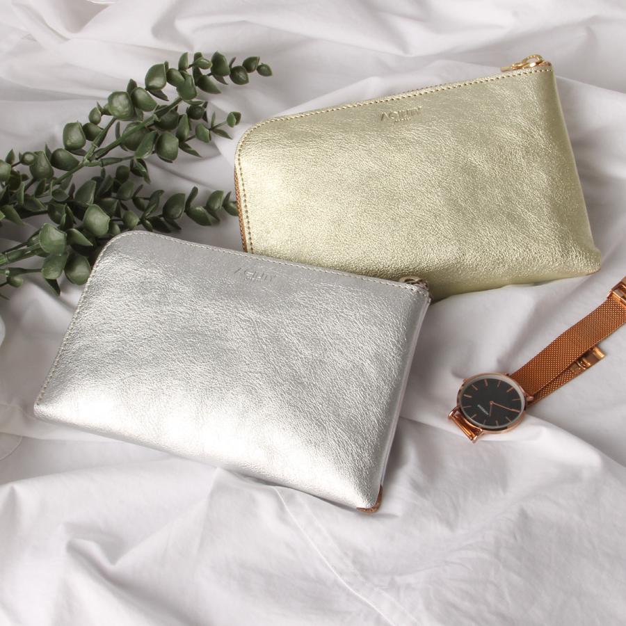 最大42% 2/3限定 アジリティ 財布 長財布 L字ファスナー ゴールド シルバー 金 銀 本革 日本製 AGILITY 1600 | AGILITY | 09