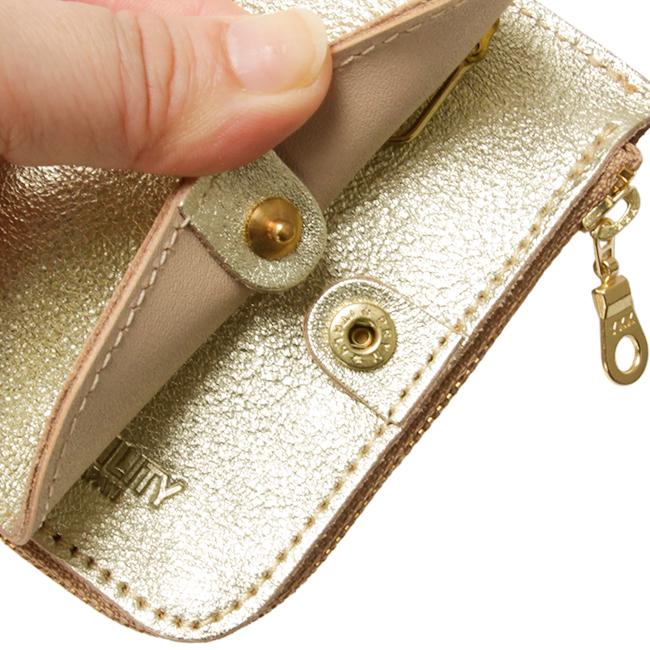 最大41% 3/25限定 アジリティ シルバー ゴールド キーケース 小銭入れ付き 4連 本革 日本製 ブランド レディース AGILITY 1622 | AGILITY | 14