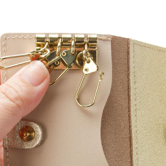 AGILITY アジリティ シルバー ゴールド キーケース 小銭入れ付き