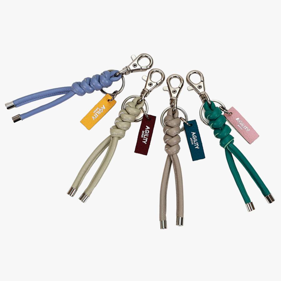 最大41% 9/27限定 アジリティ キーホルダー キーリング メンズ レディース ブランド レザー 本革 バッグチャーム レザーノットストラップ AGILITY 3876 | AGILITY | 09