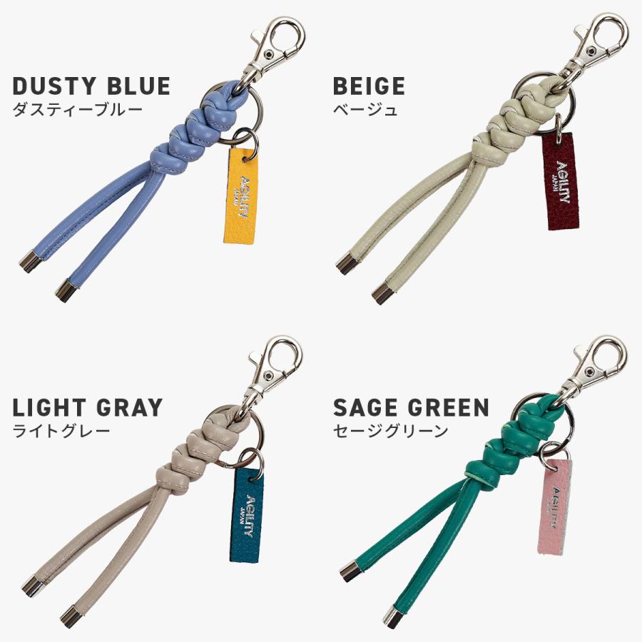 最大41% 9/6限定 アジリティ キーホルダー キーリング メンズ レディース ブランド レザー 本革 バッグチャーム レザーノットストラップ AGILITY 3876 | AGILITY | 05