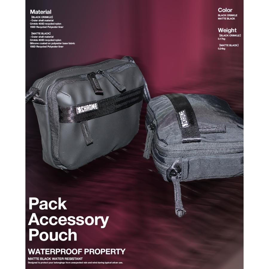 最大41% 4/25限定 クローム インダストリーズ パックアクセサリー ポーチ 2L 耐水 ブラッククリンクル CHROME INDUSTRIES PACK ACCESSORY POUCH AJ002 | CHROME | 02