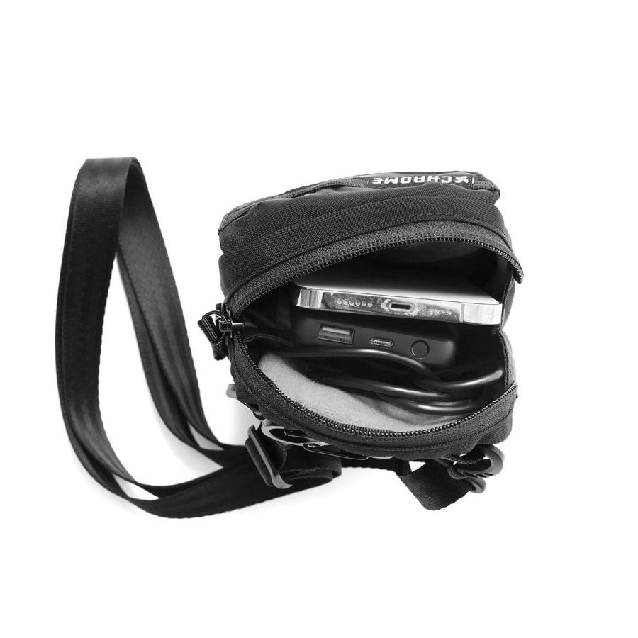 最大42% 6/8限定 クローム インダストリーズ パックフォン デバイスポーチ 耐水 ブラッククリンクル CHROME INDUSTRIES PACK PHONE POUCH AJ003 | CHROME | 07