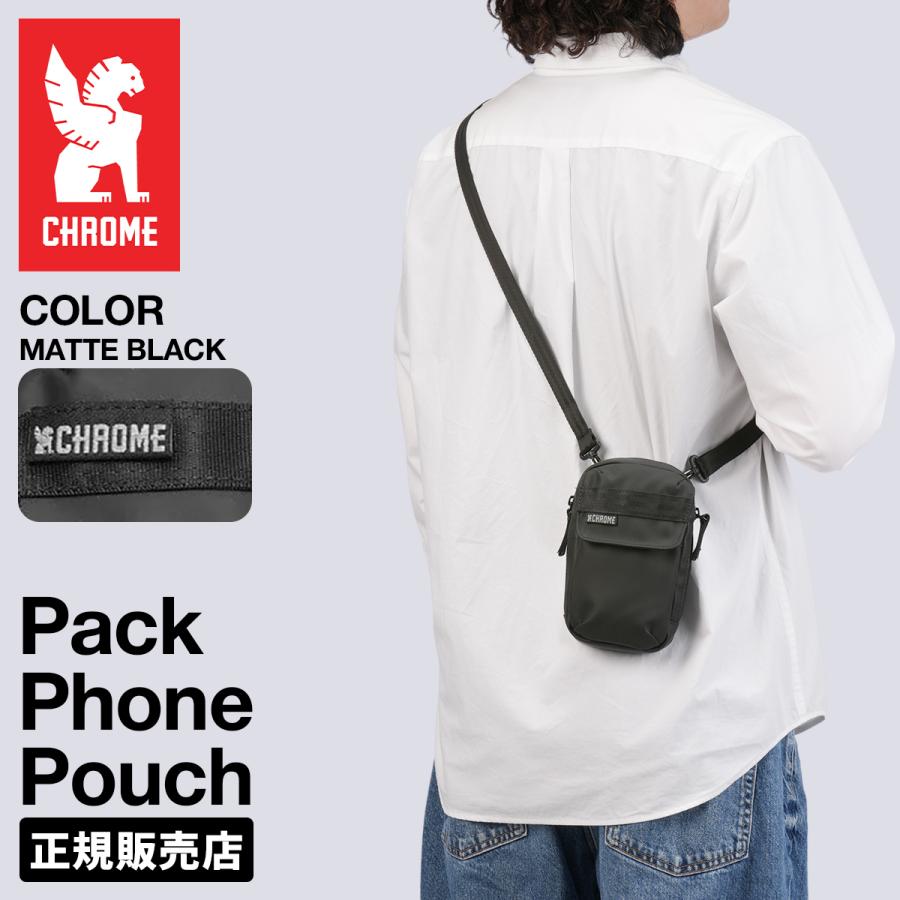 最大46% 3/15限定 クローム インダストリーズ パックフォン デバイスポーチ 耐水 マットブラック CHROME INDUSTRIES PAC PHONE POUCH AJ003 | CHROME