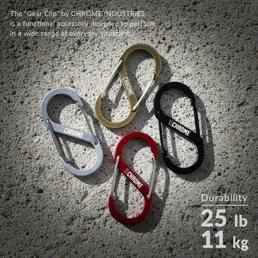 最大42% 7/23限定 クローム インダストリーズ アクセサリーズ ギアクリップ MD カラビナ CHROME INDUSTRIES ACCESSORIES AJ009 | CHROME | 05