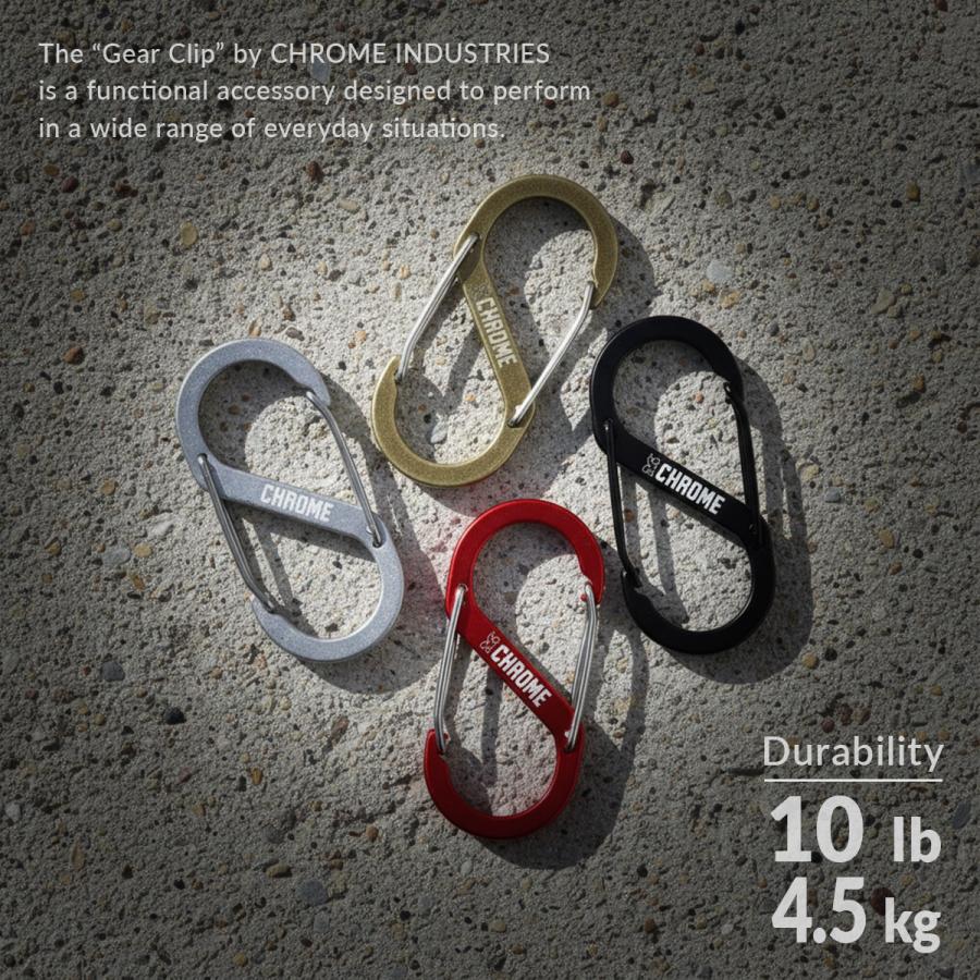 最大42% 7/23限定 クローム インダストリーズ アクセサリーズ ギアクリップ SM カラビナ CHROME INDUSTRIES ACCESSORIES AJ009 | CHROME | 05