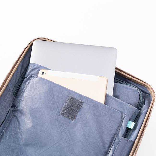 最大50% 5/25限定 アジアラゲージ スーツケース Mサイズ 55L 軽量 中型 フロントオープン ストッパー A.L.I Asia Luggage デカかるEdge ALI-077-22FWの画像