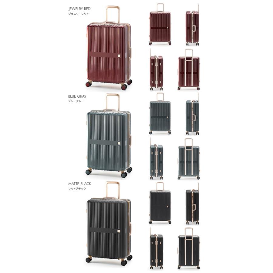 最大50% 5/25限定 アジアラゲージ スーツケース Mサイズ 64L 軽量 中型 フレームタイプ A.L.I Asia Luggage ドリームライト ALI-099-24の画像
