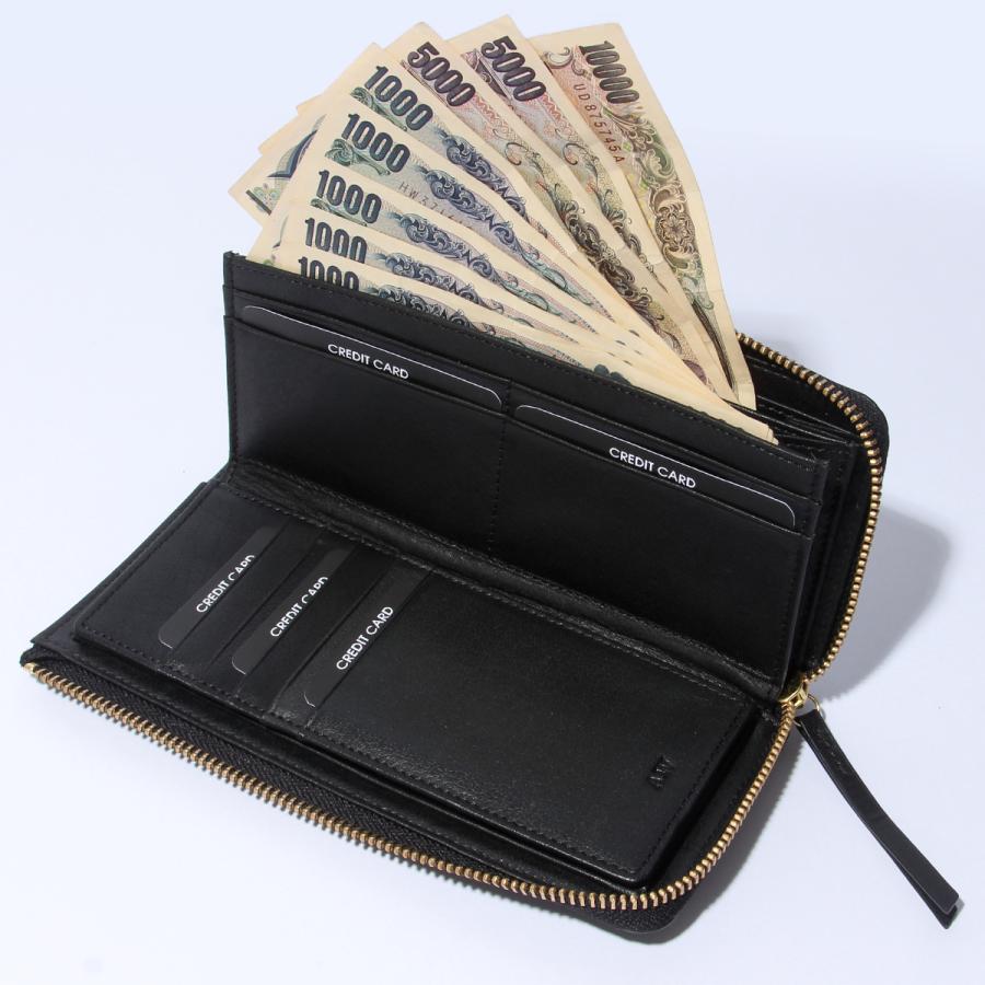 A_W アウ 長財布 メンズ レディース ブランド レザー 本革 大容量  軽量 薄型 薄い財布 L字ファスナー ロングウォレット LONG PURSE AP-001 | A_W | 08