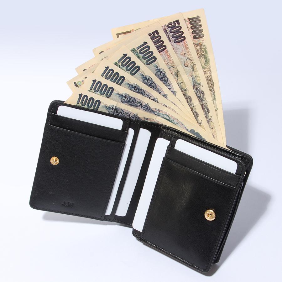 A_W アウ 二つ折り財布 ミドル財布 メンズ レディース ブランド レザー 本革 L字ファスナー ミドルウォレット BILLFOLD L ZIP PURSE S AP-003 | A_W | 08