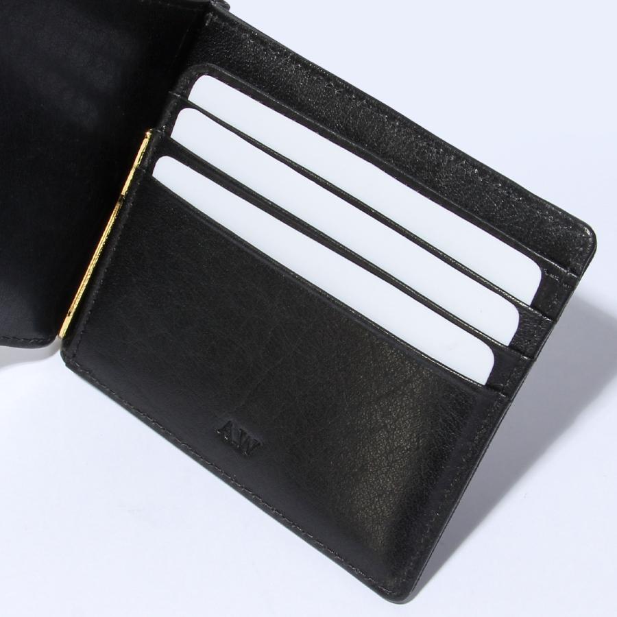 A_W 最大54% 12/15まで アウ マネークリップ 二つ折り財布 メンズ