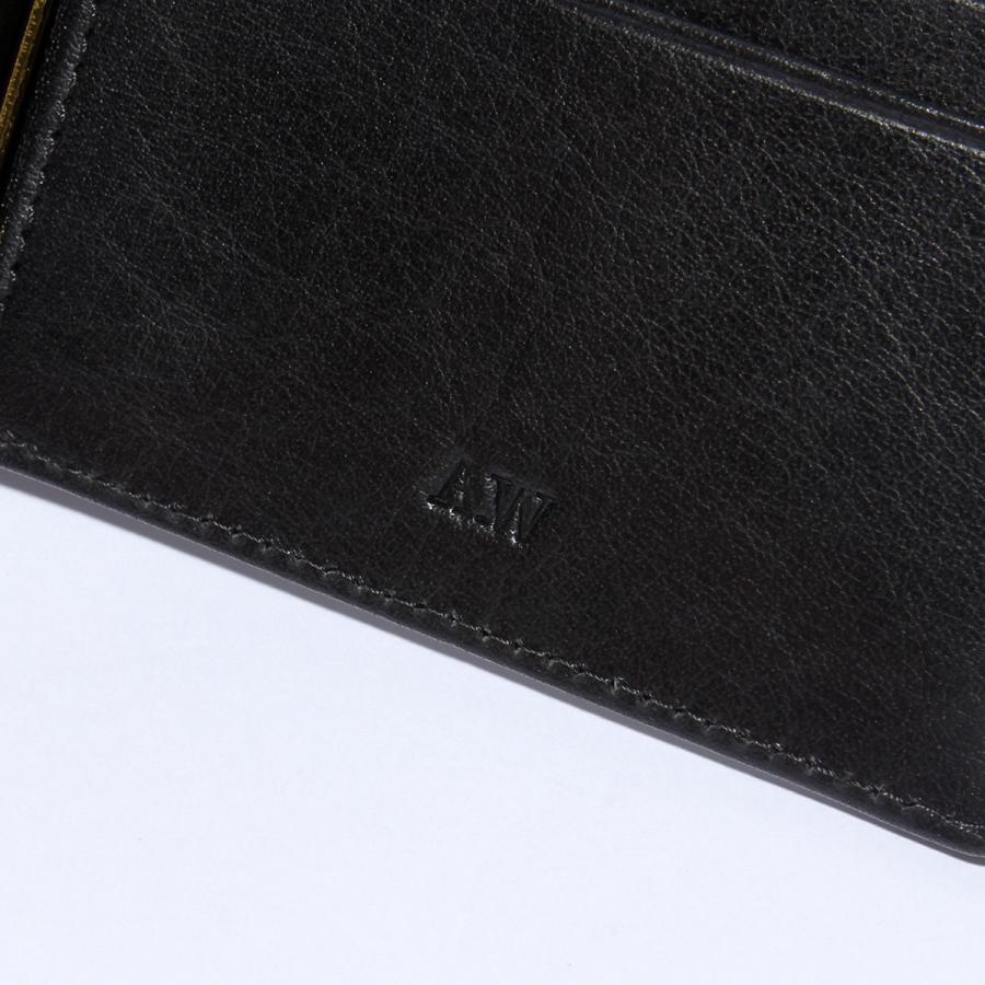 最大51% 12/28限定 A_W アウ マネークリップ 二つ折り財布 メンズ レディース ブランド レザー 本革 軽量 薄型 薄マチ 薄い財布 小銭入れ付き MONEY CLIP AP-006 | A_W | 10