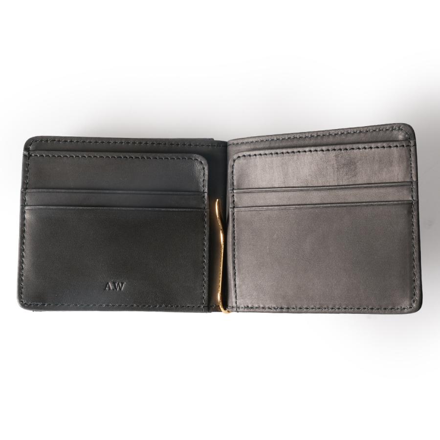 最大50% 8/7限定 A_W マネークリップ 二つ折り財布 メンズ レザー 本革 軽量 小銭入れあり アウ リージェンシー Regency BELT MONEY CLIP AP-016 | A_W | 11
