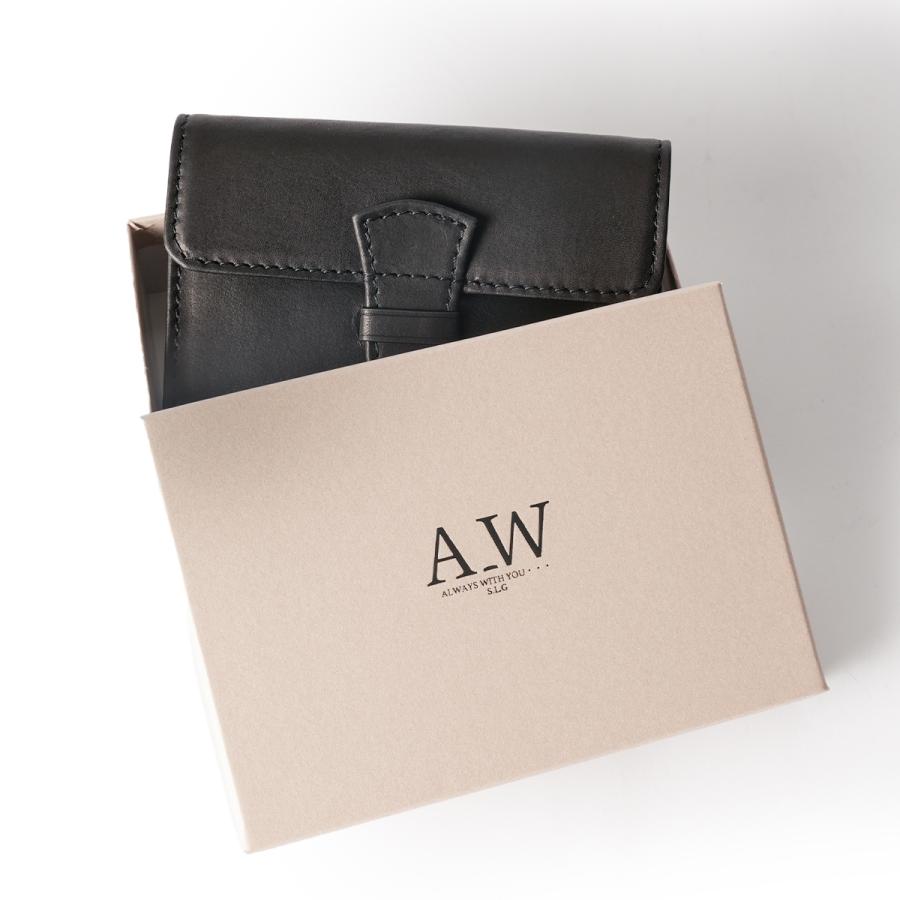 A_W 名刺入れ カードケース メンズ レディース ブランド レザー 本革 軽量 アウ リージェンシー Regency BELT CARD CASE AP-017 | A_W | 14