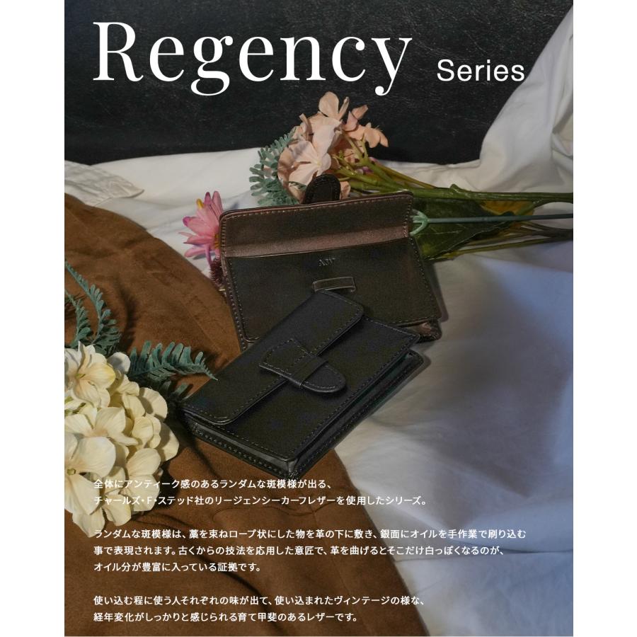最大50% 1/25限定 A_W 名刺入れ カードケース メンズ レディース ブランド レザー 本革 軽量 アウ リージェンシー Regency BELT CARD CASE AP-017 | A_W | 03