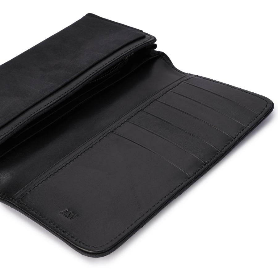 最大51% 3/30限定 A_W 長財布 メンズ レディース レザー 本革 大容量 薄型 薄い財布 かぶせタイプ ロングウォレット アウ ワックスドエルク  A_W AP-018 | A_W | 10