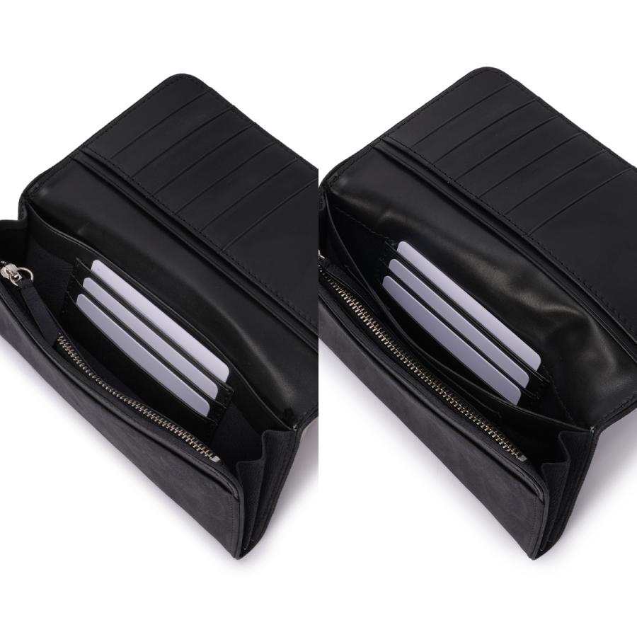 最大50% 4/25限定 A_W 長財布 メンズ レディース レザー 本革 大容量 薄型 薄い財布 かぶせタイプ ロングウォレット アウ ワックスドエルク  A_W AP-018 | A_W | 11