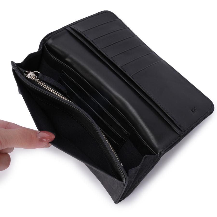 最大51% 3/11限定 A_W 長財布 メンズ レディース レザー 本革 大容量 薄型 薄い財布 かぶせタイプ ロングウォレット アウ ワックスドエルク  A_W AP-018 | A_W | 14