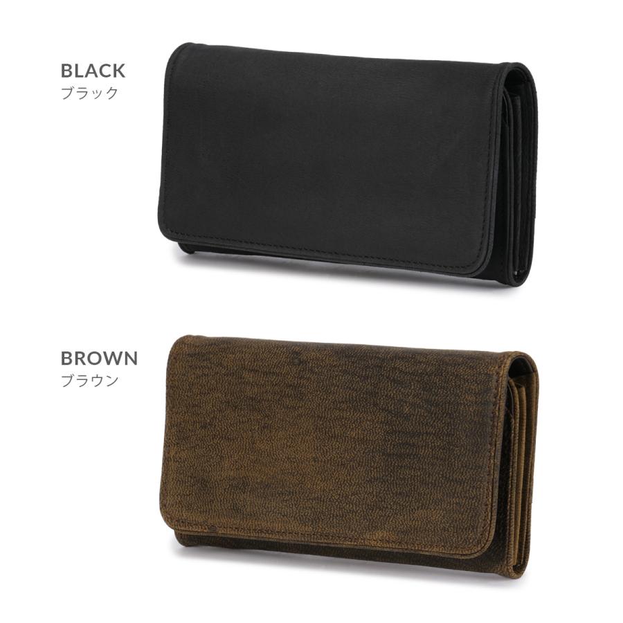 最大53% 8/2まで A_W 長財布 メンズ レディース レザー 本革 大容量 薄型 薄い財布 かぶせタイプ ロングウォレット アウ ワックスドエルク  A_W AP-018 | A_W | 05