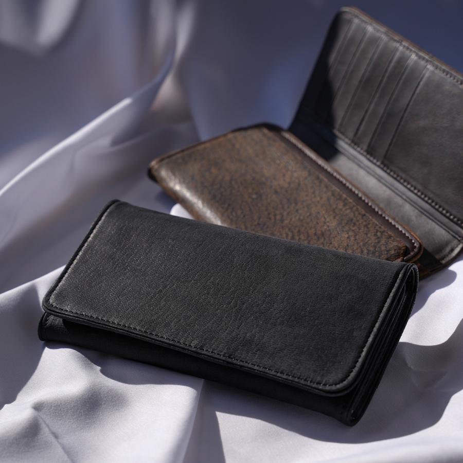 最大51% 3/30限定 A_W 長財布 メンズ レディース レザー 本革 大容量 薄型 薄い財布 かぶせタイプ ロングウォレット アウ ワックスドエルク  A_W AP-018 | A_W | 07