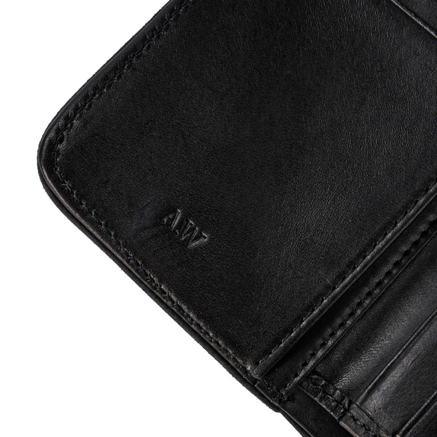 最大51% 4/28から A_W 二つ折り財布 ミニ財布 メンズ レディース レザー 本革 小さい財布 コンパクトウォレット アウ ワックスドエルク A_W Waxed Elk AP-019 | A_W | 15