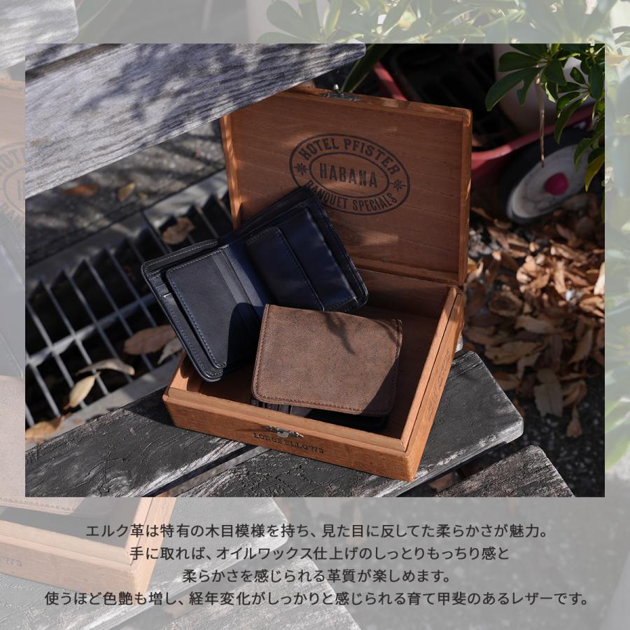 最大51% 3/30限定 A_W 二つ折り財布 ミニ財布 メンズ レディース レザー 本革 小さい財布 コンパクトウォレット アウ ワックスドエルク A_W Waxed Elk AP-019 | A_W | 04