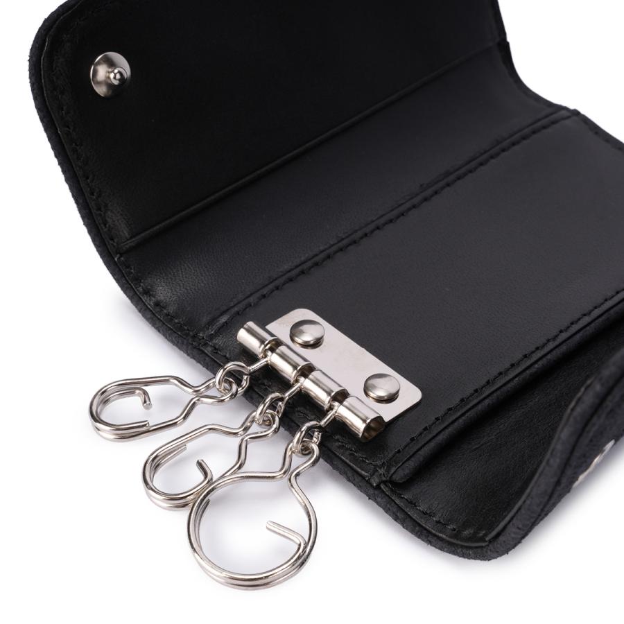 A_W キーケース メンズ レディース ブランド レザー 本革 軽量 3連 アウ ワックスドエルク Waxed Elk KEY CASE AP-023 | A_W | 12
