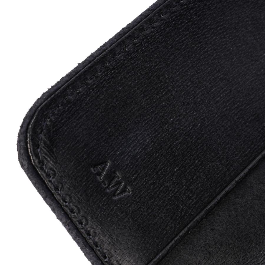 最大50% 4/25限定 A_W キーケース メンズ レディース ブランド レザー 本革 軽量 3連 アウ ワックスドエルク Waxed Elk KEY CASE AP-023 | A_W | 15