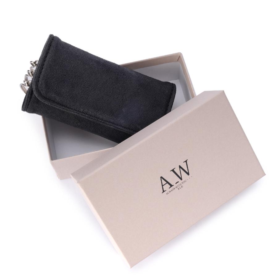 A_W キーケース メンズ レディース ブランド レザー 本革 軽量 3連 アウ ワックスドエルク Waxed Elk KEY CASE AP-023 | A_W | 16