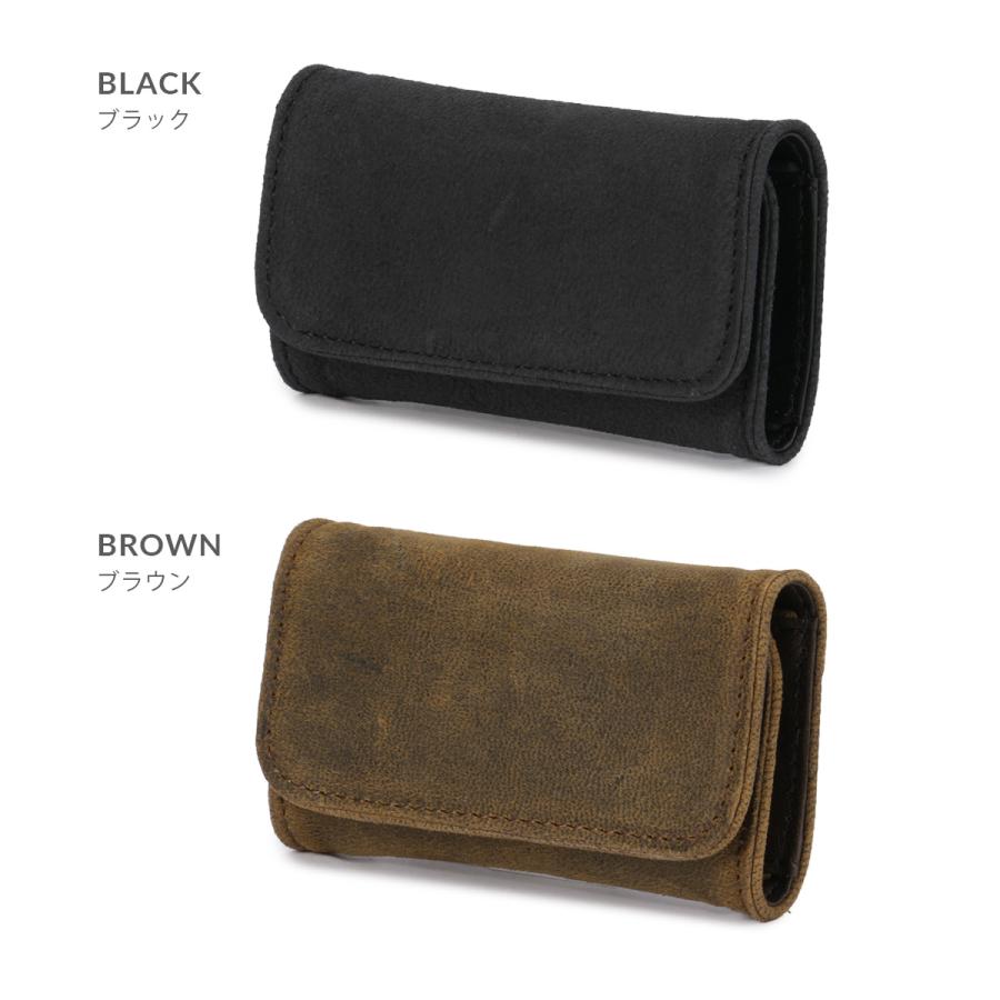 最大50% 8/7限定 A_W キーケース メンズ レディース ブランド レザー 本革 軽量 3連 アウ ワックスドエルク Waxed Elk KEY CASE AP-023 | A_W | 05
