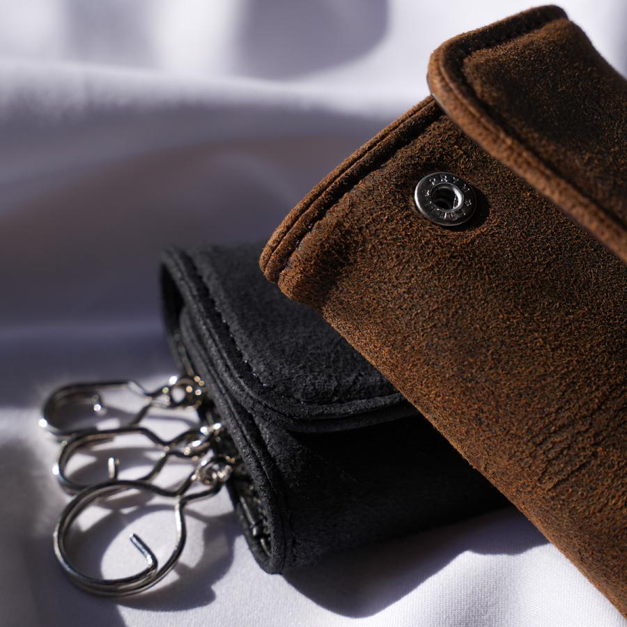 A_W キーケース メンズ レディース ブランド レザー 本革 軽量 3連 アウ ワックスドエルク Waxed Elk KEY CASE AP-023 | A_W | 08