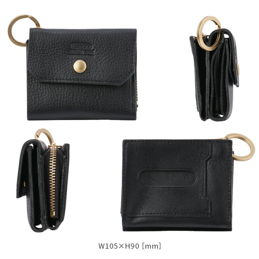 AS2OV（アッソブ） 最大42% 1/15限定 オイルドシュリンク 三つ折り財布